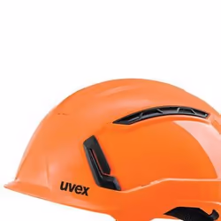 Uvex 9735231 Équipement de sécurité pour la tête Acrylonitrile-Butadiène-Styrène (ABS), Plastique, Textile Orange