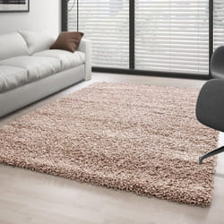 Tapis - BEIGE - Shaggy - 300x400 cm - 30 mm - Oekotex Standard 100