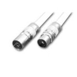 Preisner TAK2050 câble coaxial 5 m IEC Blanc