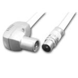 Preisner KS-KKW2015 câble coaxial 1,5 m IEC IEC-W Blanc