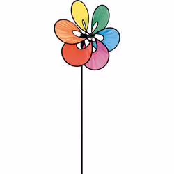 Invento 100838, Moulin à vent unique, Multicolore, Fleur