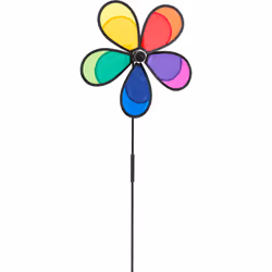 Invento 100849, Moulin à vent unique, Multicolore, Fleur