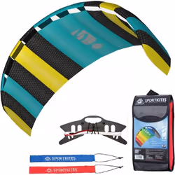 Invento - Cerf-volant à matelas Symphony Beach III.2 polyester bleu/jaune