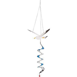 Invento carillon des vents mouette 110 x 34 cm polyester blanc/bleu
