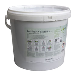 Grünbeck - desaliQ sac résine 707435 2 pièces de 6 litres chacune, dans un seau hermétique