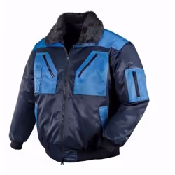 BIG Arbeitsschutz Piloten-Jacke OSLO, Veste, unisexe, Bleu, Marine, S, Chine, Coton, Polyester