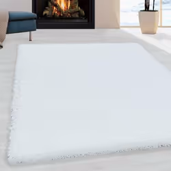 Tapis - Hochflor - SYDNEY 3000 - Monochrome Blanc - 300x400 cm - Poil Souple