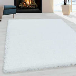 Tapis - Hochflor - SYDNEY 3000 - Monochrome Blanc - 300x400 cm - Poil Souple