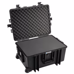 B&W 6800/B/SI étui pour équipements Valise sur roulette Noir