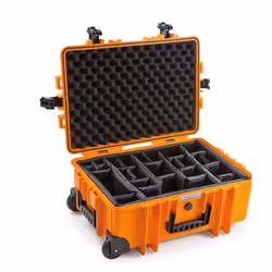 B&W 6700/O/SI étui pour équipements Valise sur roulette Orange