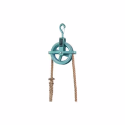 Roue à câble 190 mm Ø pour câble jusqu'à 28 mm Ø charge admissible 250 kg livraison sans câble(BRAUN Rouleau de chantier Diam ...