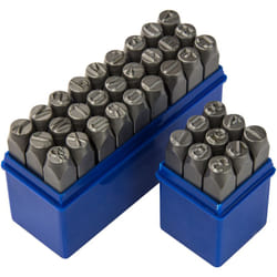 Dema - Chiffres et lettres à frapper 10 mm 36 pièces