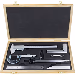 Description générale Ce lot de 6 outils de mesure de précision est indispensable dans chaque atelier. Idéal pour réaliser tou ...