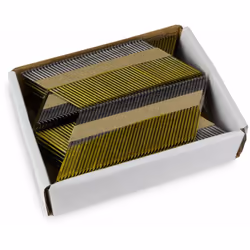 Clous reliés sur bande à 34° pour cloueuse pneumatique D18556. Clous reliés sur bande à 34° Taille des clous : 2,87 x 50 mm N ...