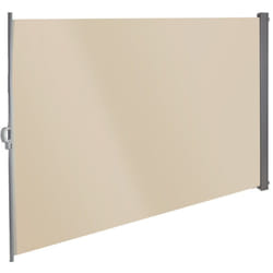 Store latéral 160 x 300 cm - Beige / Brise-vue rétractable