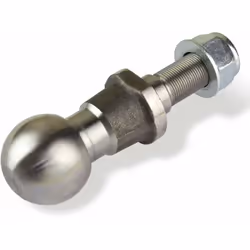 Rotule / boulon de remorque avec goupilles filetées pour montage sur tracteurs-tondeuses, barres de relevage et quads. Convie ...