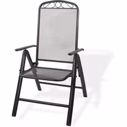 La chaise de jardin en métal maillé avec dossier inclinable 'Chicago', vous offrira des heures de détente sur votre terrasse, ...