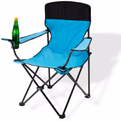Cette chaise pliante est équipée de larges accoudoirs et d'un haut dossier. Grâce à son poids léger, elle est le compagnon id ...