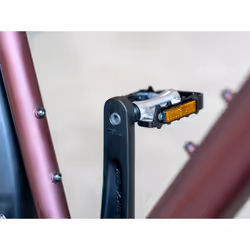 XLC 2501812000 pédale de bicyclette Noir, Orange, Argent