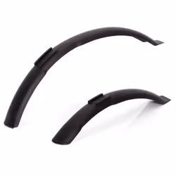 Garde boue XLC - Noir - Avant + Arrière - Taille roue 20 - Pour Vélo Loisir