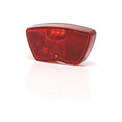 Eclairage vélo XLC - Arrière - 3 LED - Rouge - Piles - Mixte