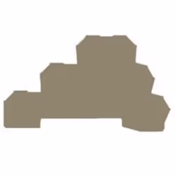 Weidmüller AP DLD2.5 DB, Plaque d’extrémité, 20 pièce(s), Beige, -50 - 120 °C, V0, 1,5 mm