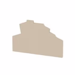 Weidmüller ZAP/TW ZDK2.5-2, Plaque d’extrémité, 20 pièce(s), Wemid, Beige, -50 - 120 °C, V0