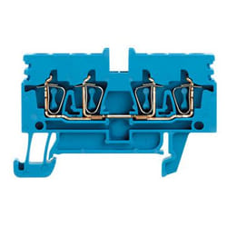 Weidmüller ZDU 2.5N/4AN BL terminal électrique