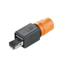Weidmüller IE-PS-V04P-RJ45-FH connecteur de fils RJ-45 Noir, Orange