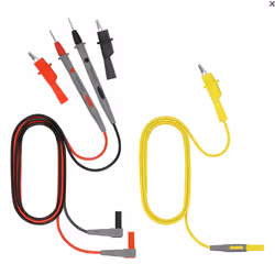 Weidmüller 9205260000, Ensemble de fils de test, Noir, Rouge, Jaune, 0,2 - 600 V, Gauche, Gauche, -20 - 750 °C
