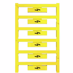 Weidmüller WAD 8 MC B GE/SW, Marqueurs de bornier, 48 pièce(s), Polyamide, Jaune, -40 - 100 °C, V2