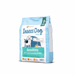 Green Petfood InsectDog Sensitive, Adulte, Toutes races, Insecte, Riz, 900 g, Sans gluten