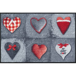 wash+dry My Sweet Home gray Paillasson décoratif Intérieure Rectangulaire Gris