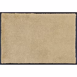 wash+dry Sahara, Paillasson décoratif, Intérieure, Rectangulaire, Sable, Monochromatique