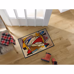 wash+dry 4032445052388 paillasson Paillasson décoratif Intérieure Rectangulaire Multicolore