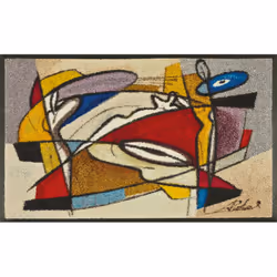wash+dry Steady Composition, Paillasson décoratif, Intérieure, Rectangulaire, Multicolore, Image, 750 mm