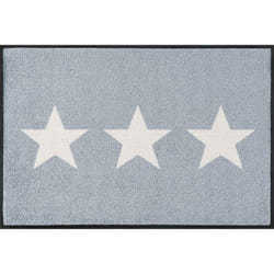 wash+dry Stars grey Paillasson décoratif Intérieure Rectangulaire Gris, Blanc
