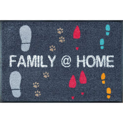 wash+dry Family@Home Paillasson décoratif Intérieure Rectangulaire Multicolore