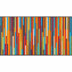 wash+dry Mikado Stripes, Paillasson décoratif, Intérieure, Rectangulaire, Multicolore, Motif, 750 mm