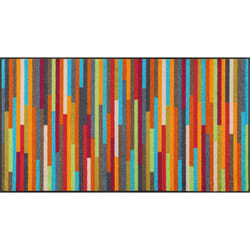 wash+dry Mikado Stripes Paillasson décoratif Intérieure Rectangulaire Multicolore