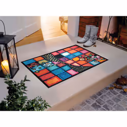 wash+dry 4032445067993 paillasson Paillasson décoratif Intérieure Rectangulaire Multicolore