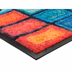 wash+dry 4032445067993 paillasson Paillasson décoratif Intérieure Rectangulaire Multicolore