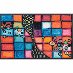 wash+dry 4032445078425, Paillasson décoratif, Intérieure, Rectangulaire, Multicolore, Image, 750 mm