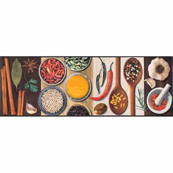wash+dry 078593, Paillasson décoratif, Intérieure, Rectangulaire, Multicolore, Image, Caoutchouc