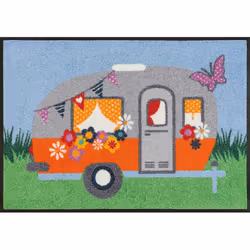 wash+dry 087151, Paillasson décoratif, Intérieure, Rectangulaire, Multicolore, Image, Caoutchouc
