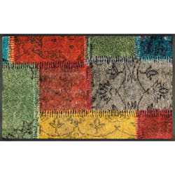 wash+dry Vintage Patches Paillasson décoratif Intérieure Rectangulaire Multicolore