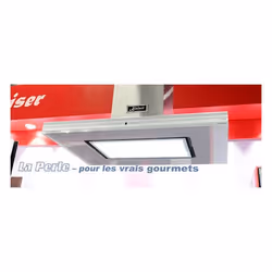 Kaiser Avantgarde Pro Îlot Acier inoxydable, Blanc 1250 m³/h A