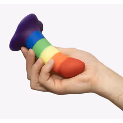 Fun Factory AMOR Gode classique Sexe anal, Sexe vaginal Bleu, Vert, Multicolore, Orange, Violet, Rouge, Jaune Silicone 146 mm 3,7 cm