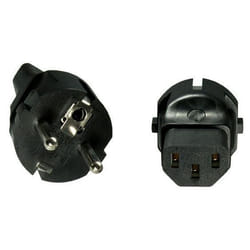 Microconnect PESC13AD adaptateur prise d'alimentation Type F C13 Noir