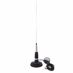 Albrecht 6305 CB ML145 Antenne avec Aimant et câble Argent